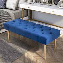 Nattu Velvet Ottoman Bench